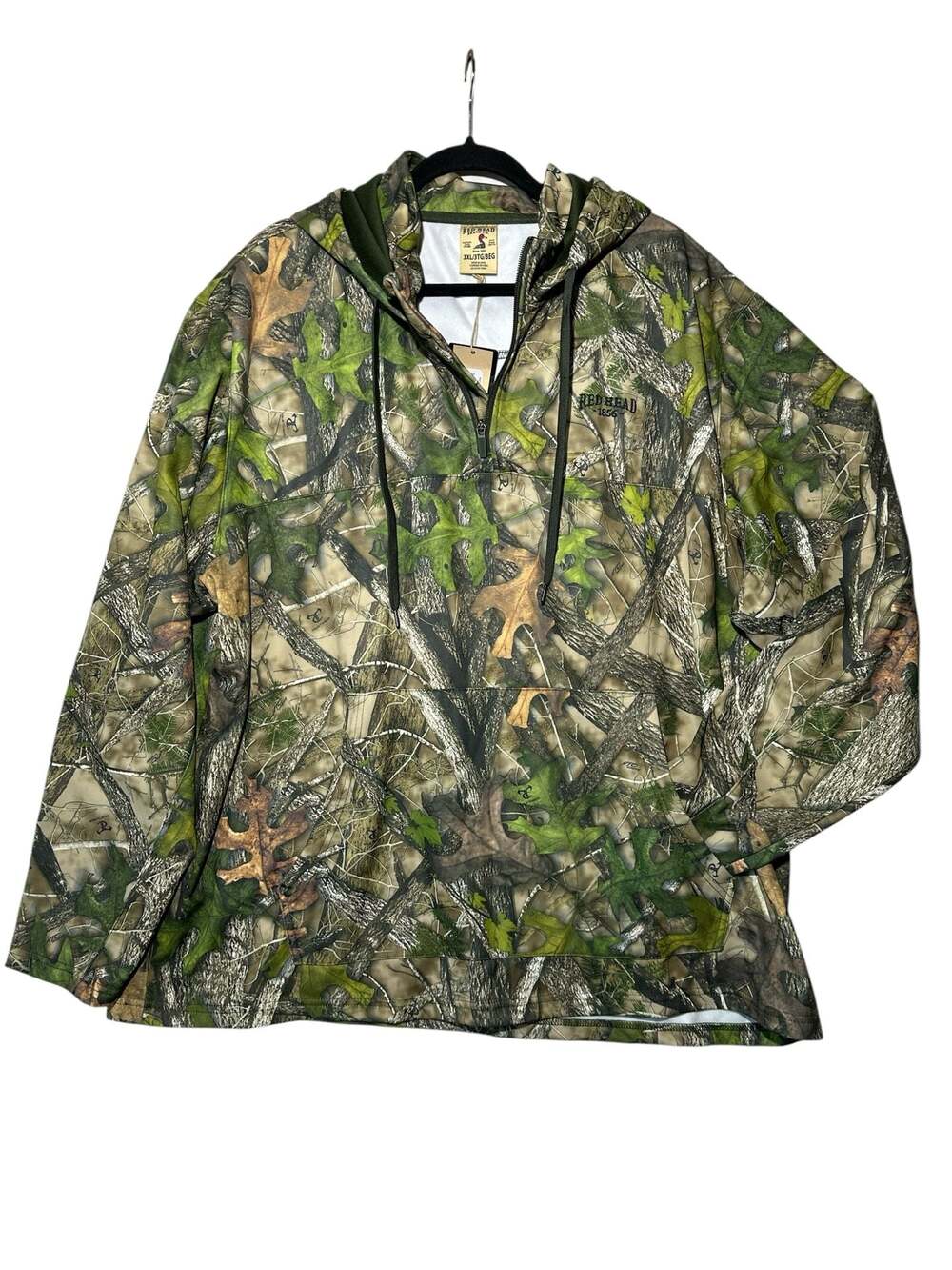 RedHead TrueTimber Camo Performance Half-Zip Hoodie Size 3XL